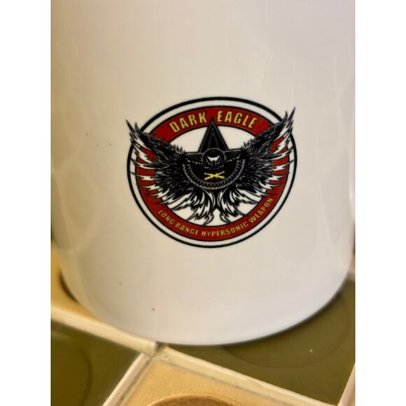 Dark Eagle Hypersonic Lockhead Martin Mug Rare Collector's Cup US Army Pilot - Picture 2 of 6